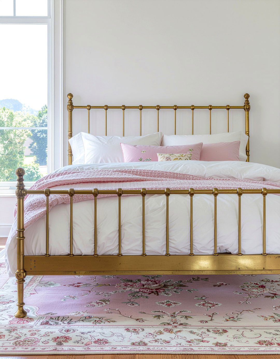 Brass bed frame - 30 brass accent bedroom ideas
