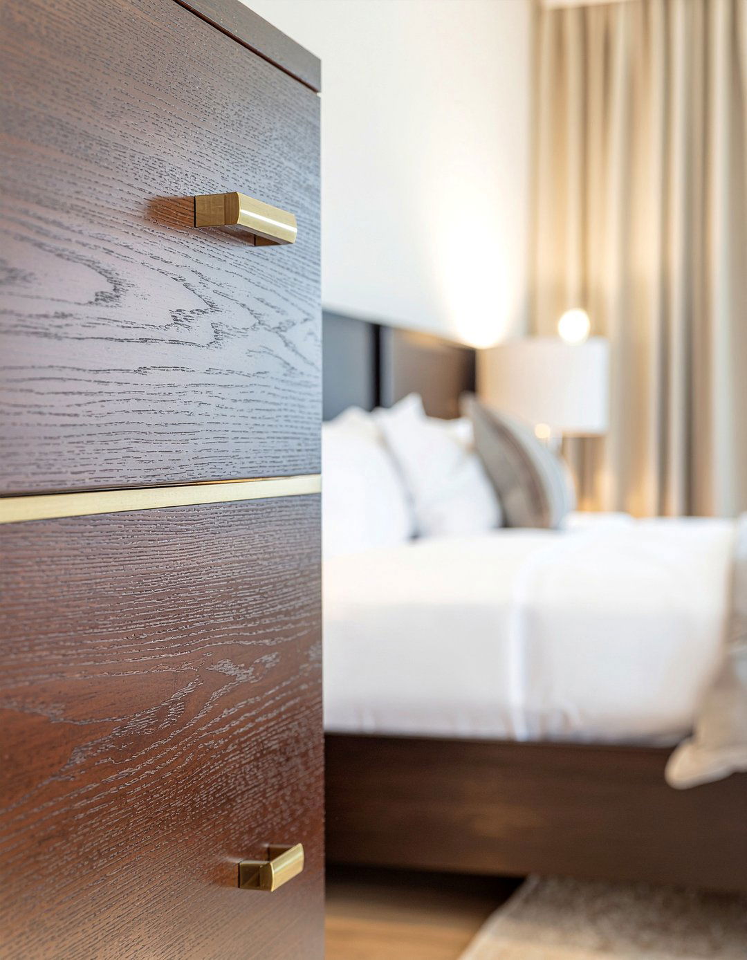 Brass bedroom hardware - 30 contemporary bedroom ideas