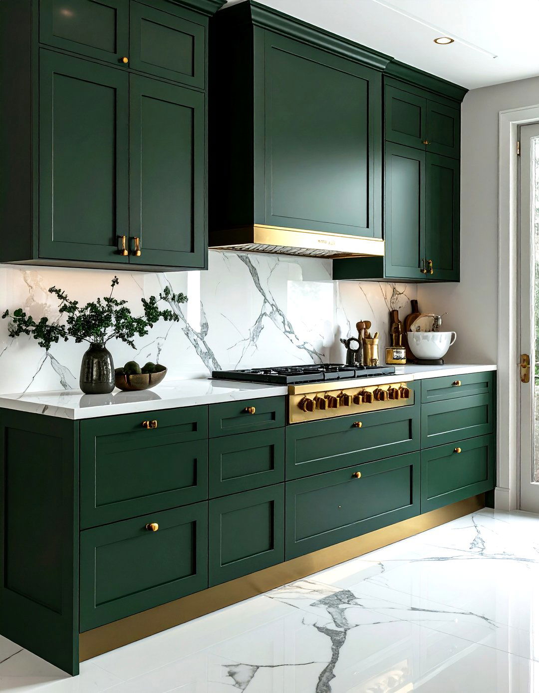 Brass cabinet hardware - 30 cozy decor ideas