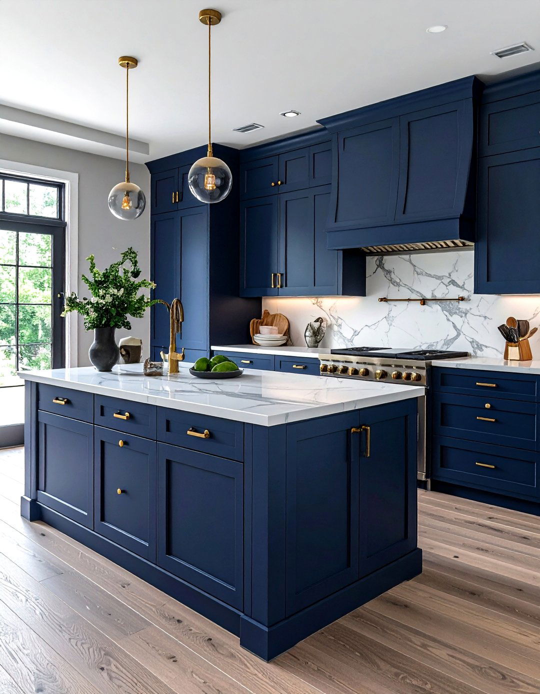 Brass cabinet hardware - 30 French cottage kitchen ideas