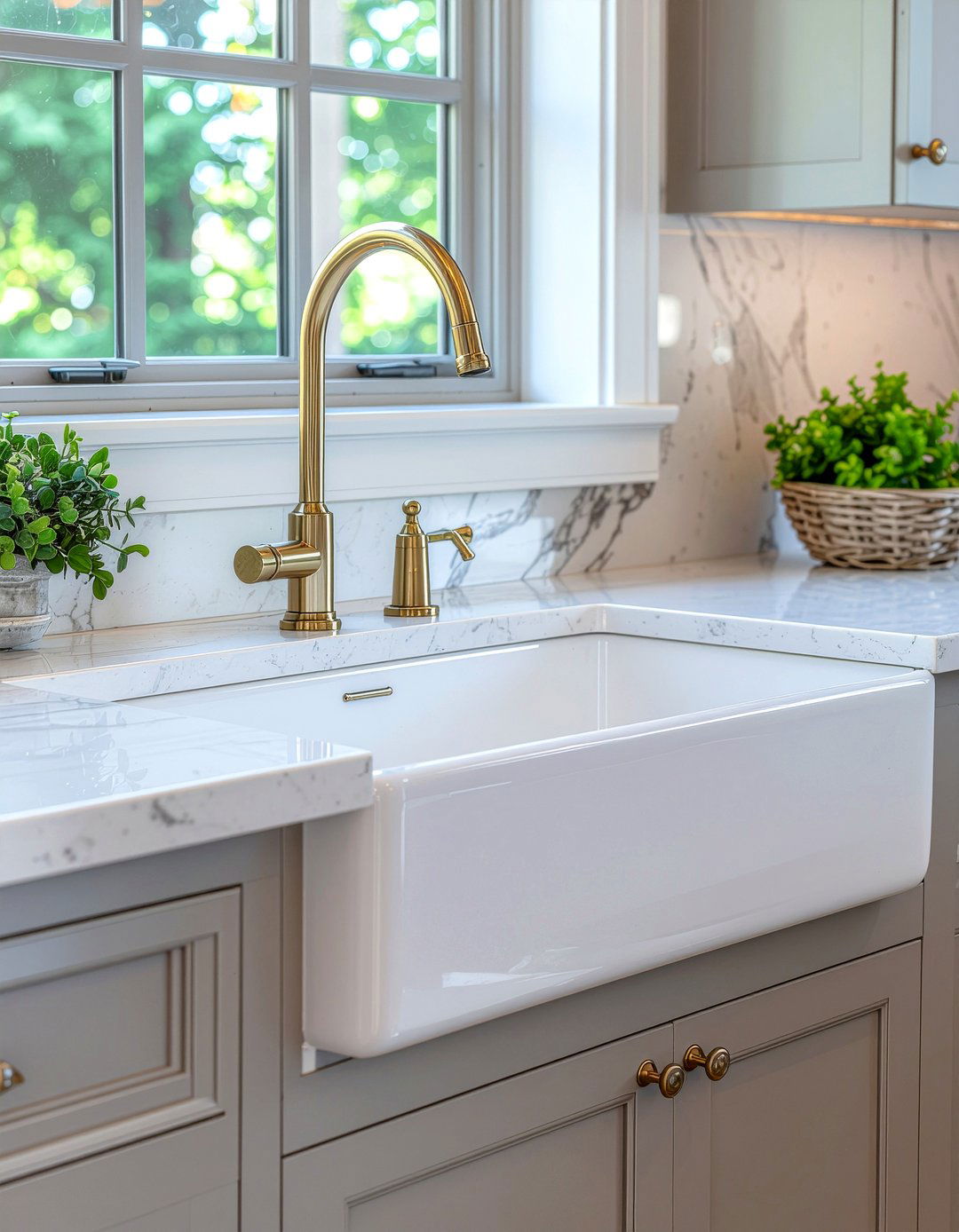 Brass faucet finishes - 30 kitchen layering ideas