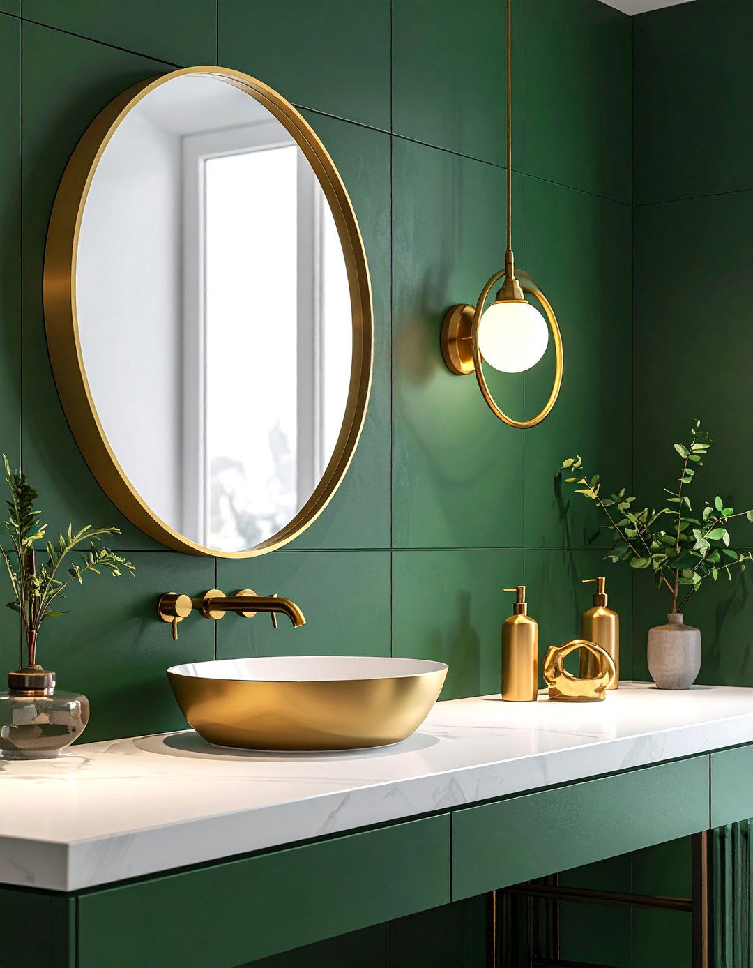 Brass fixtures - 30 English bathroom ideas
