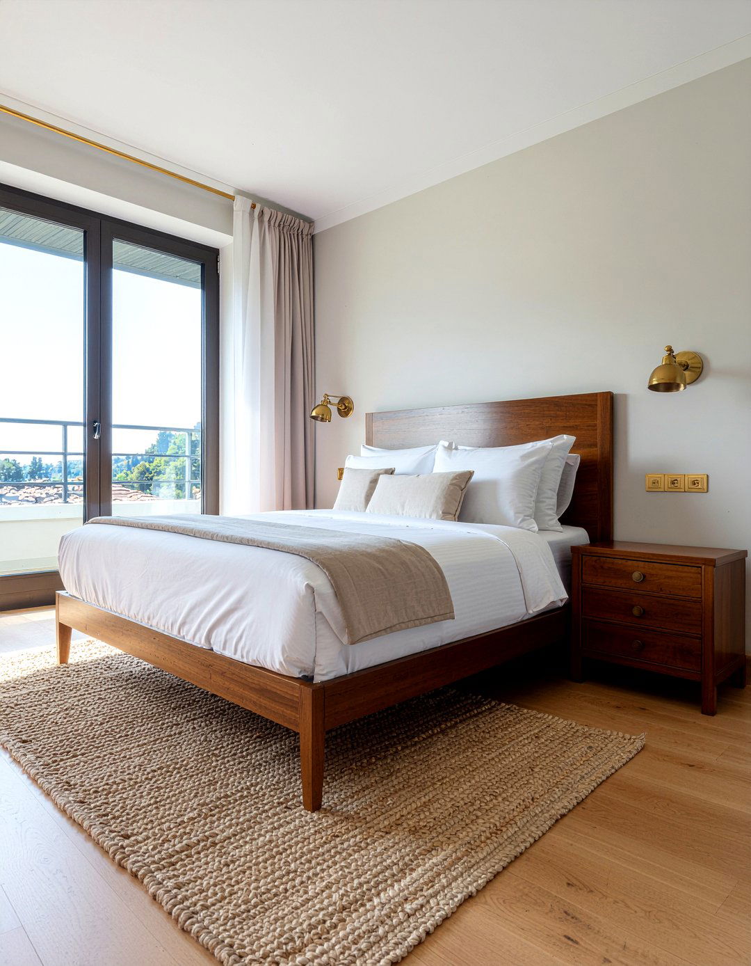 Brass hardware accents - 30 Italian bedroom ideas