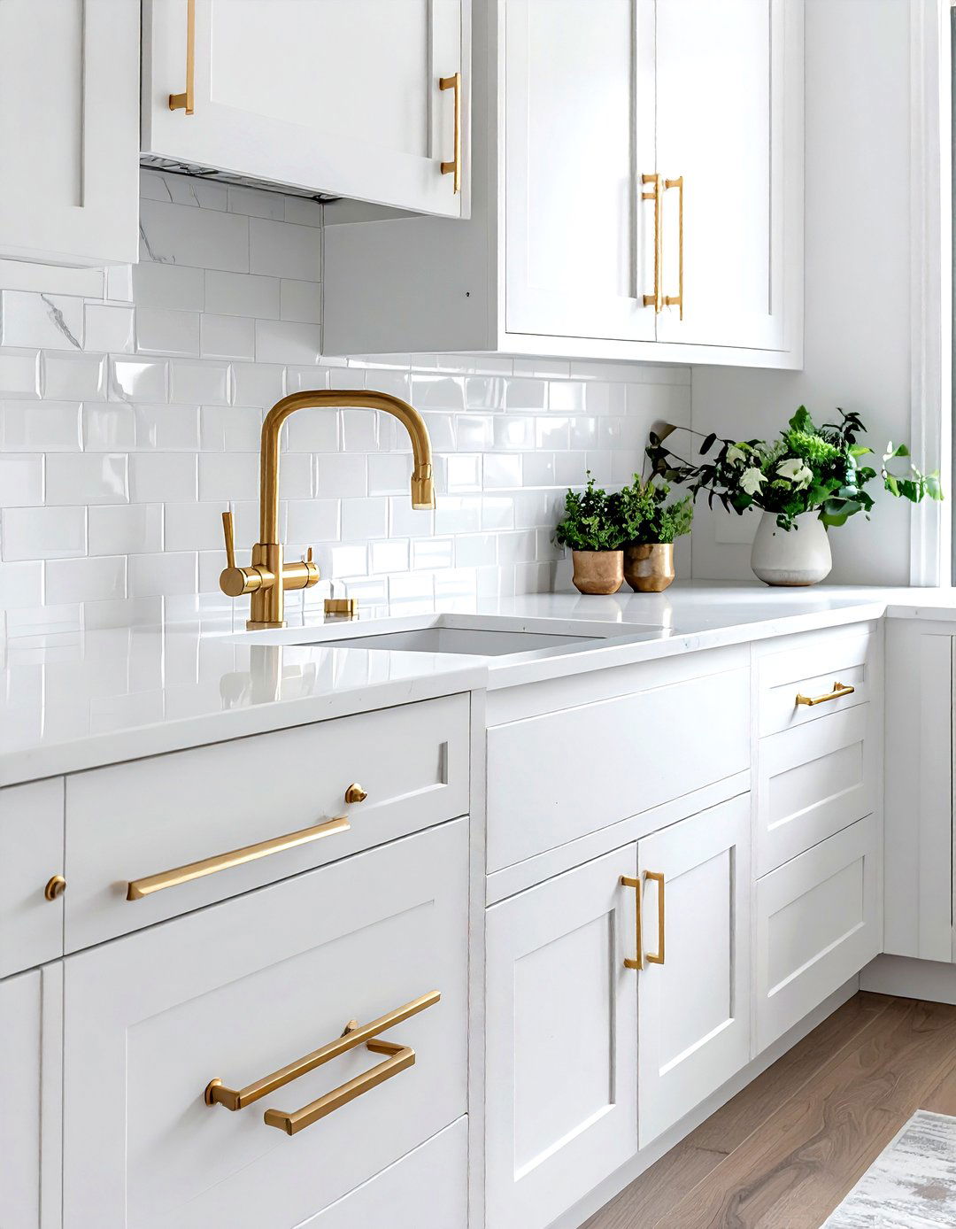 Brass hardware accents - 30 crisp decor ideas