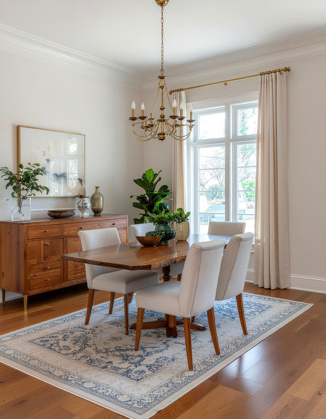 Brass hardware dining room - 30 New England dining room ideas