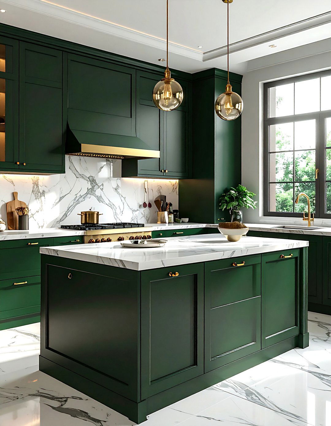 Brass hardware kitchen - 30 uncomplicated kitchen ideas