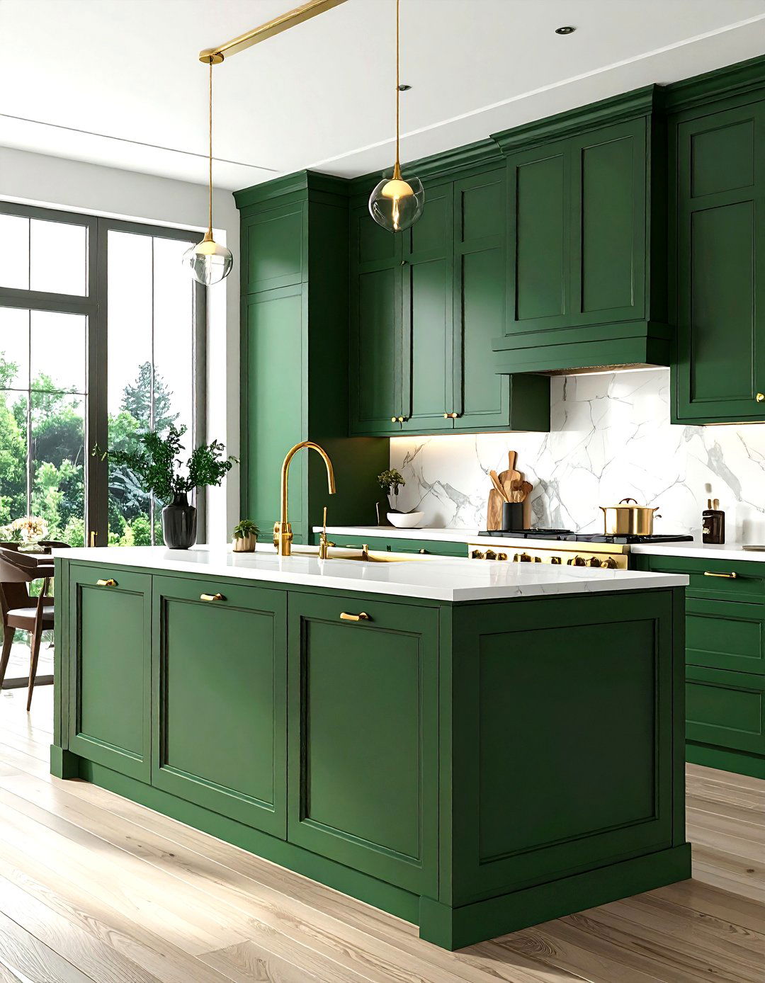 Brass hardware kitchen - 30 inspiring kitchen ideas
