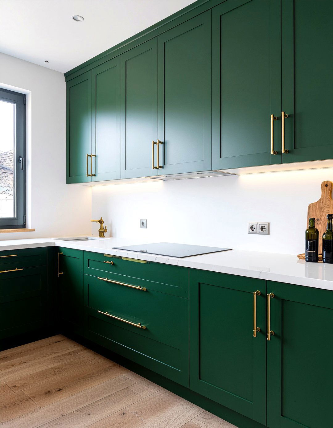 Brass kitchen hardware - 30 kitchen focal point ideas