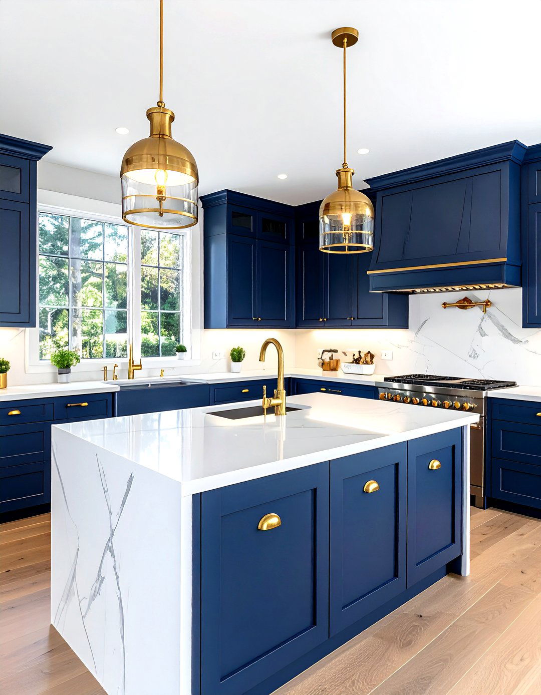Brass kitchen island lighting - 30 kitchen lamp ideas