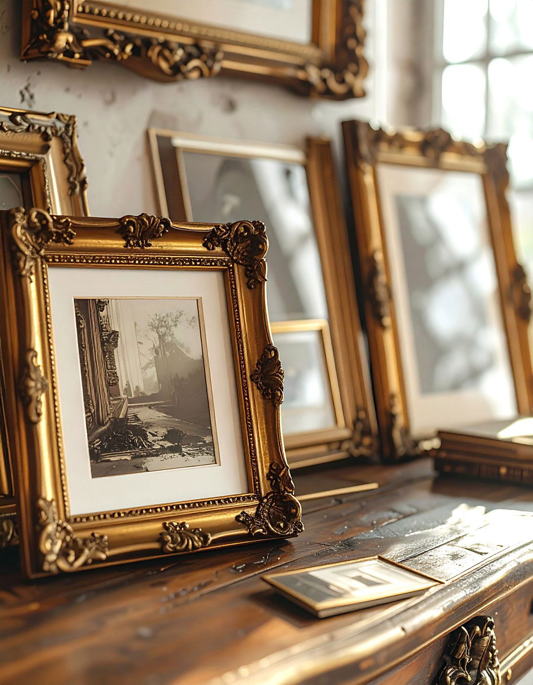 Brass picture frame - 30 grandmillennial decor ideas