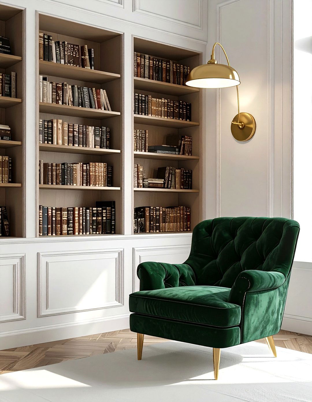 Brass wall lamp - 30 lighting decor ideas