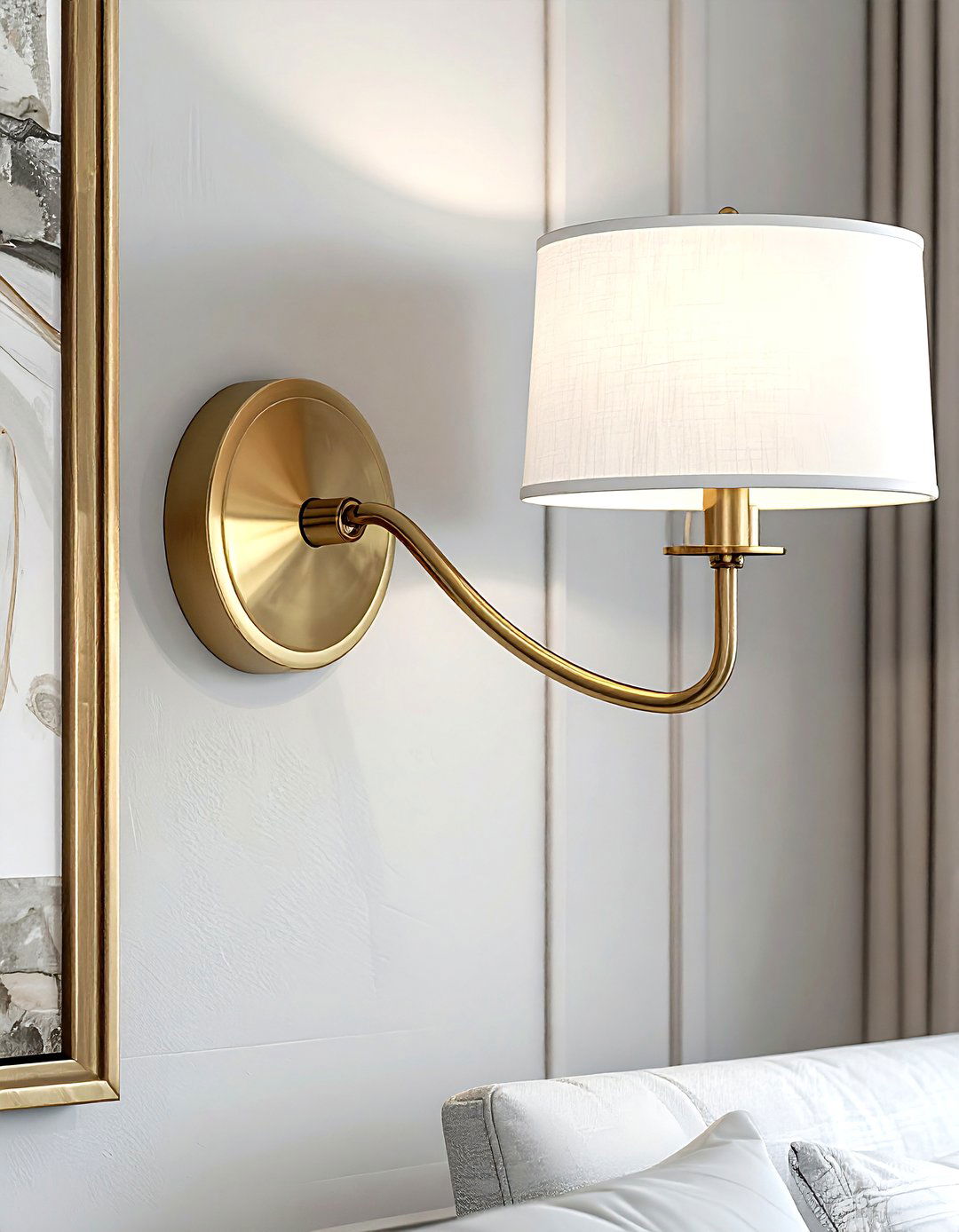 Brass wall sconce - 30 McGee and Co decor ideas