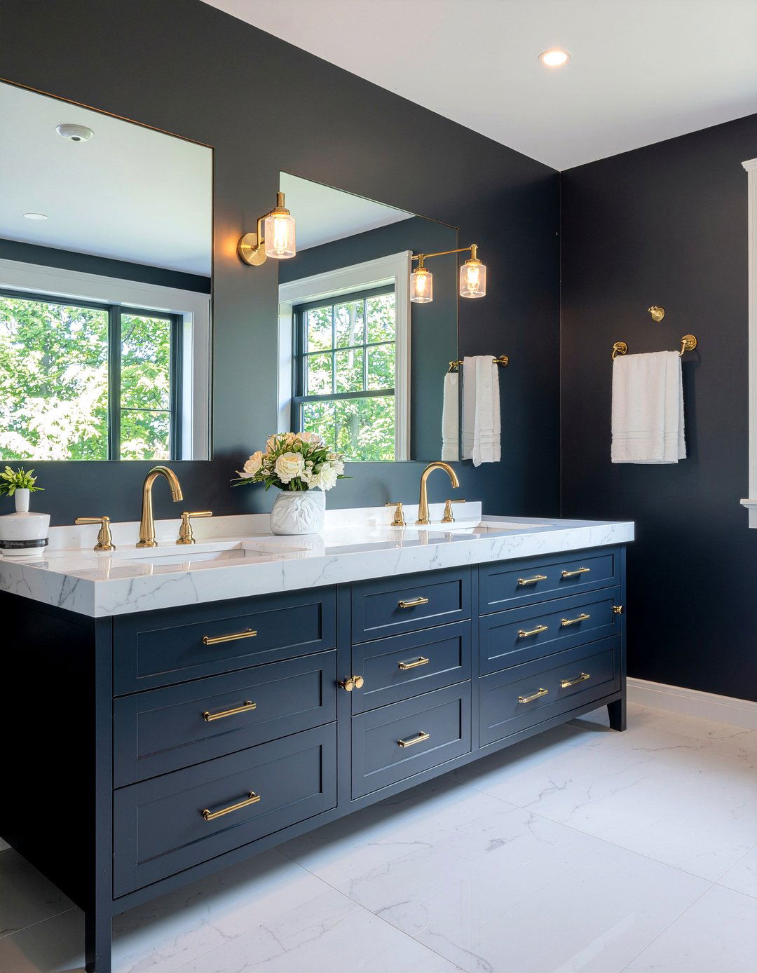 Brass - 30 bathroom material ideas