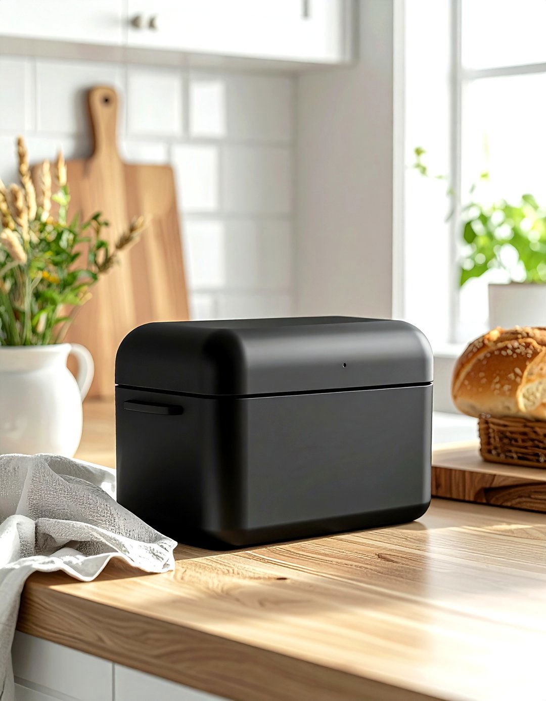 Bread box countertop - 30 kitchen creative storage ideas