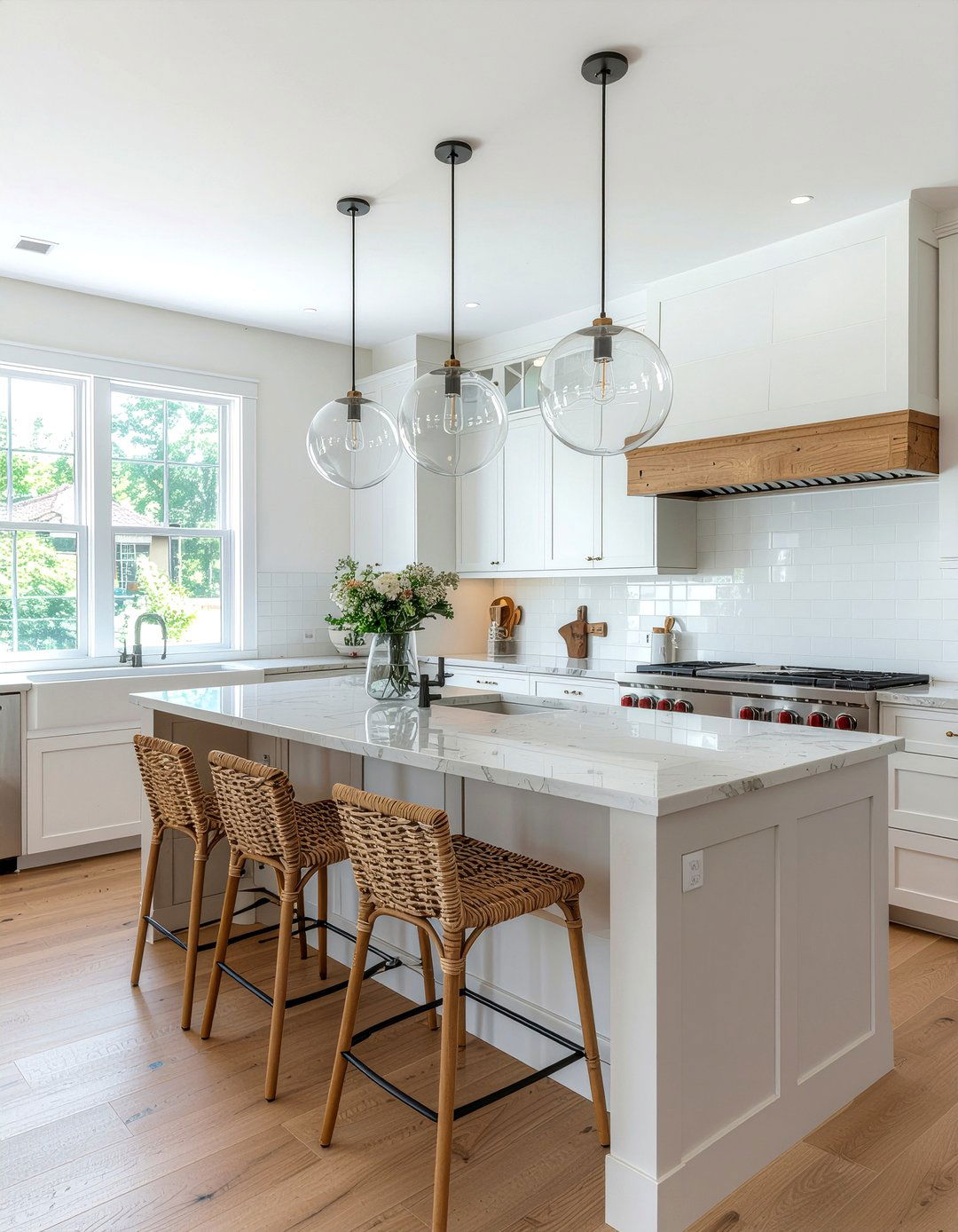 Breakfast Bar With Pendant Lights - 30 kitchen breakfast bar ideas