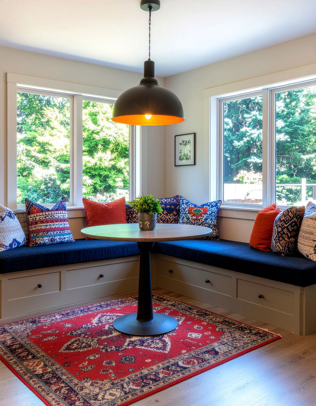 Breakfast Nook - 30 repurposed dining room ideas