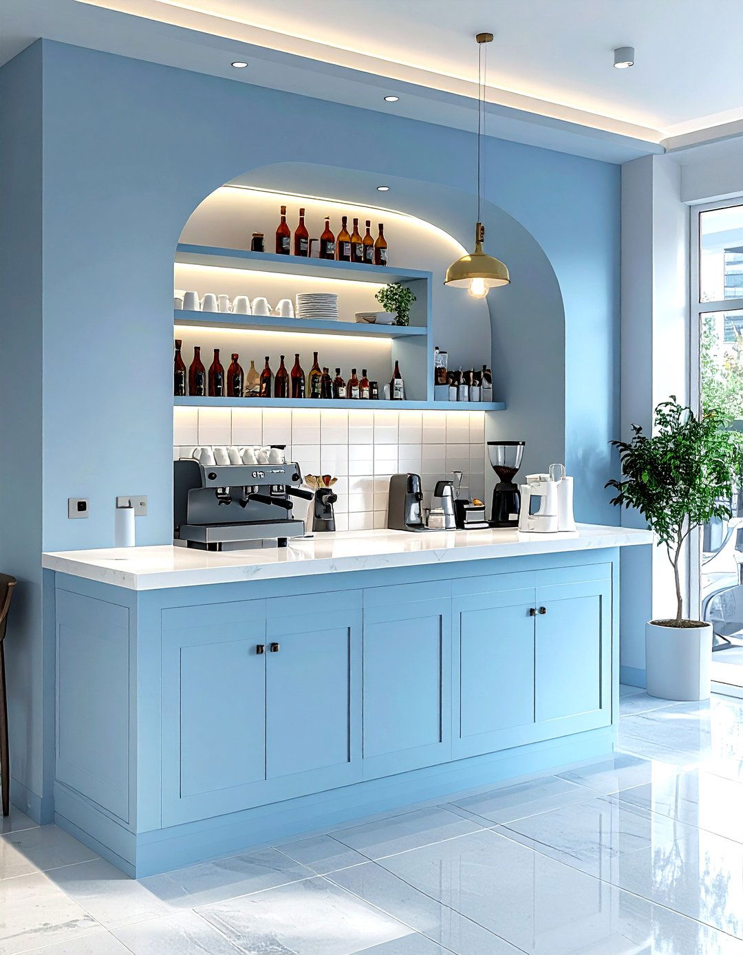 Breakfast Nook Coffee Station - 30 kitchen storage solutions