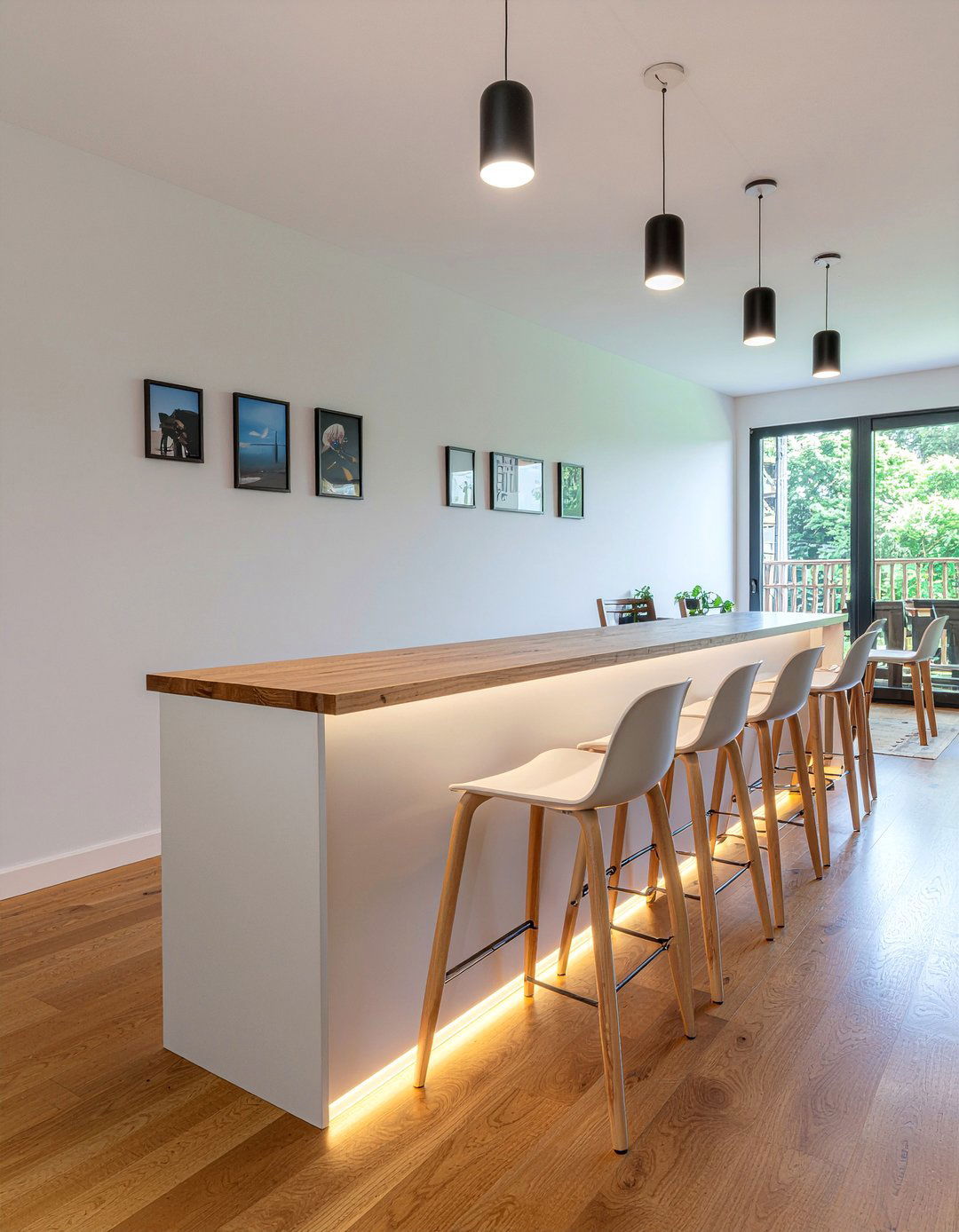 Breakfast bar accent lighting - 30 LED strip kitchen lighting ideas