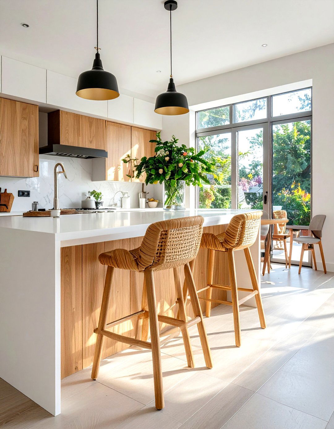 Breakfast bar stool - 30 sunrise dining room ideas