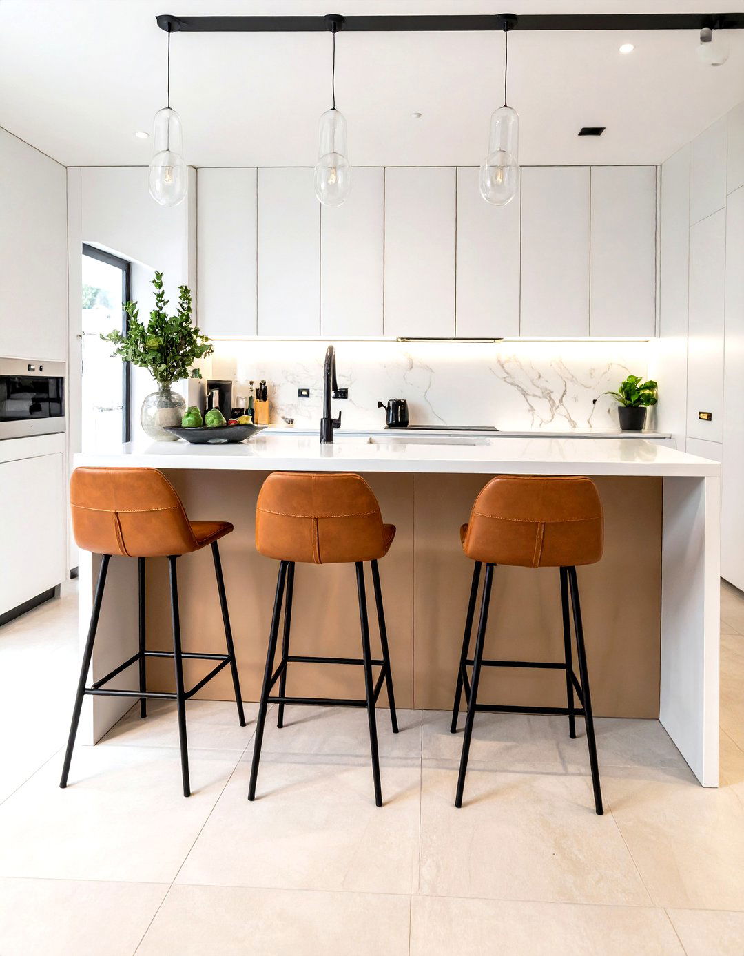 Breakfast bar stools - 30 townhouse kitchen ideas