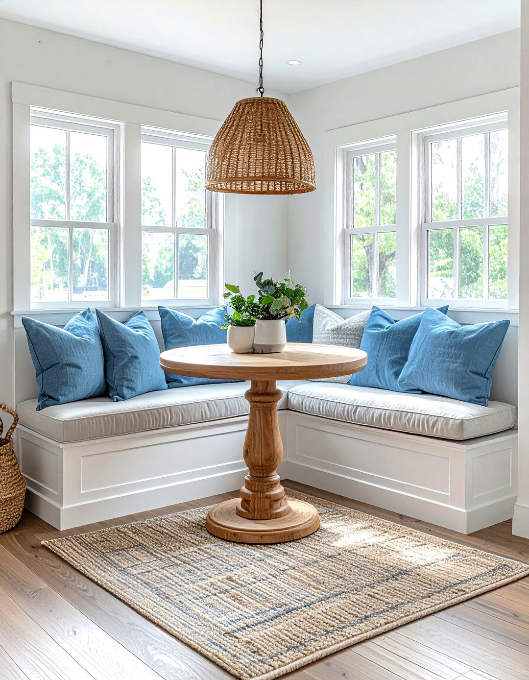 Breakfast nook - 30 L-shaped banquette dining ideas