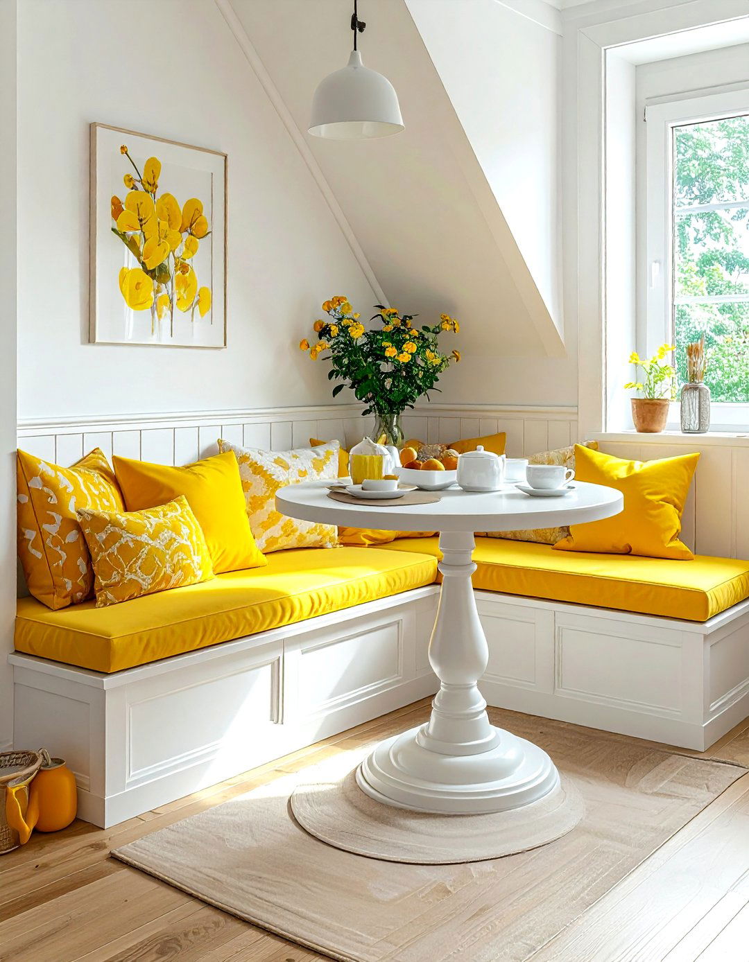 Breakfast nook bench - 30 home styling ideas