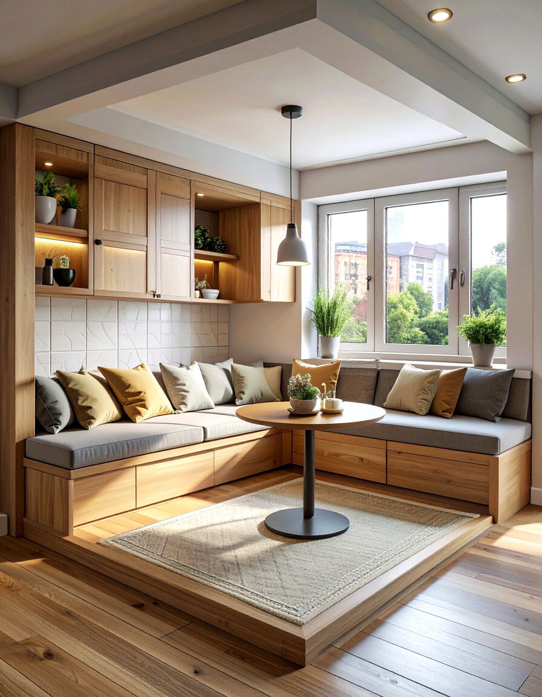 Breakfast nook kitchen - 30 condo kitchen ideas