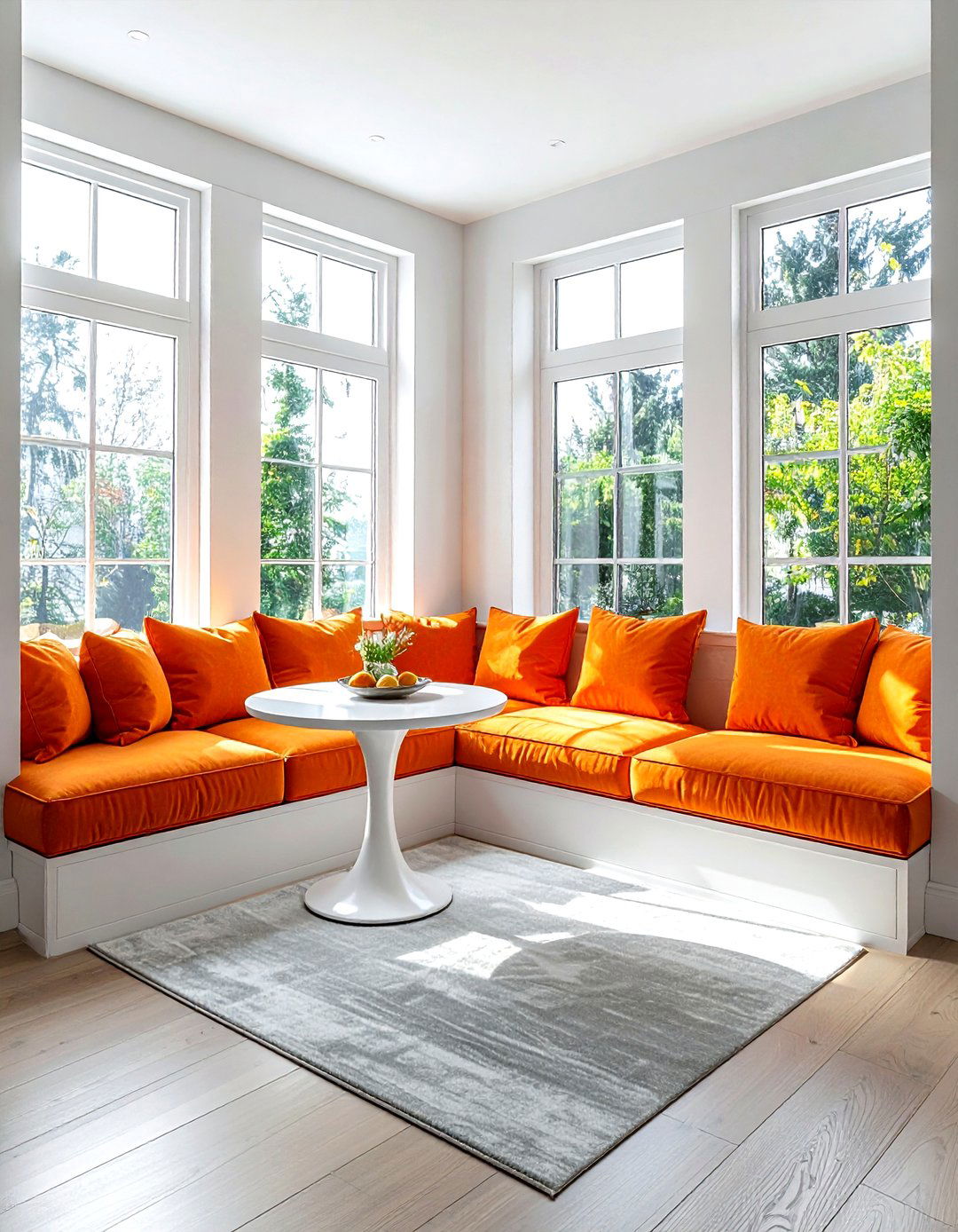 Breakfast nook seating - 30 mid-century modern kitchen ideas