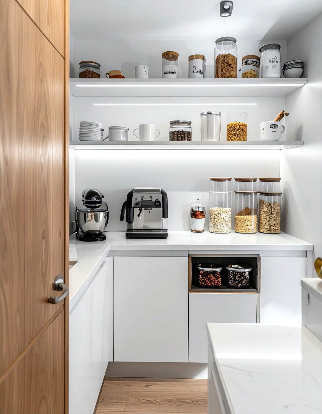 Breakfast station pantry - 30 reach-in pantry kitchen ideas