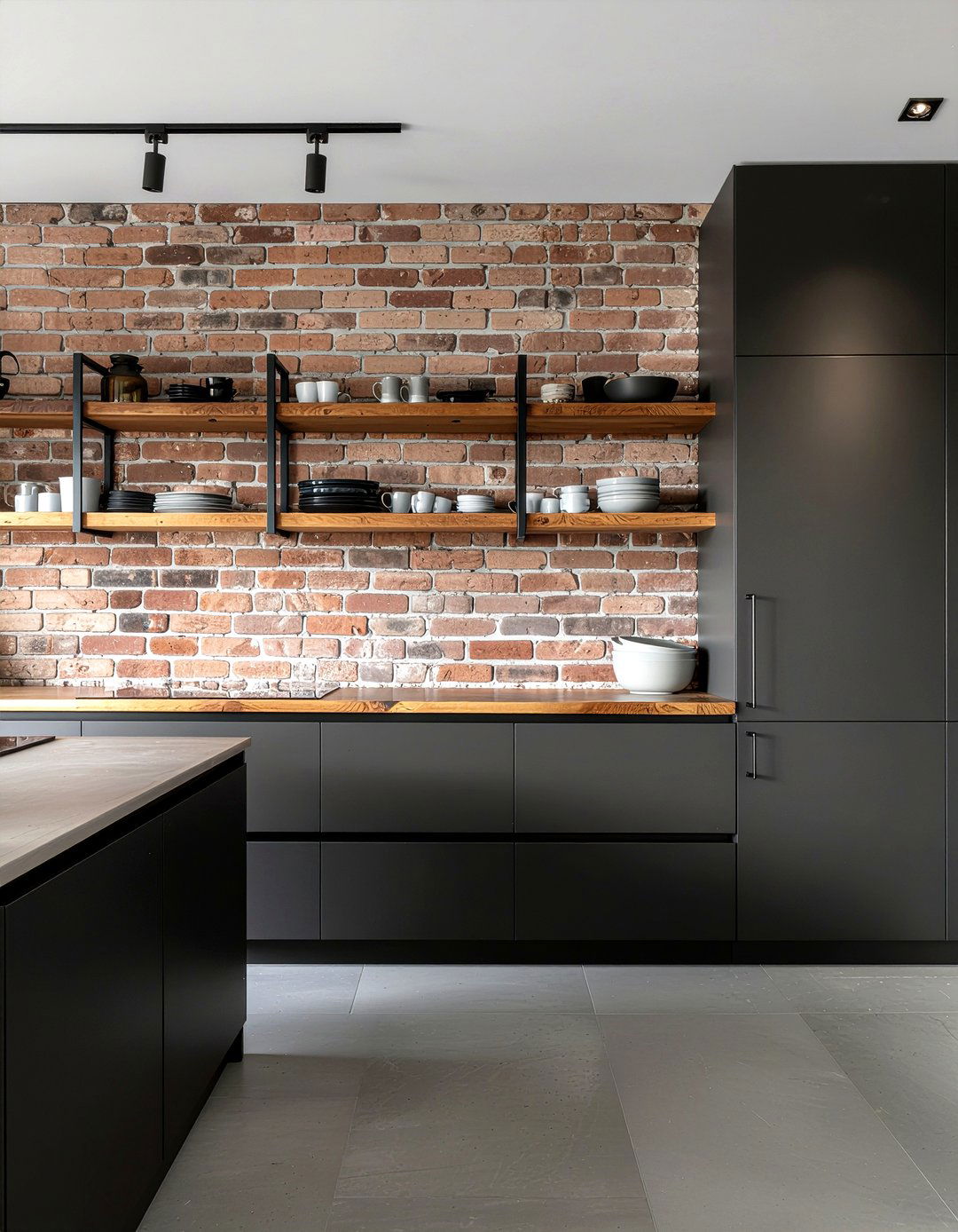 Brick Accent Walls - 30 interior designer kitchen ideas