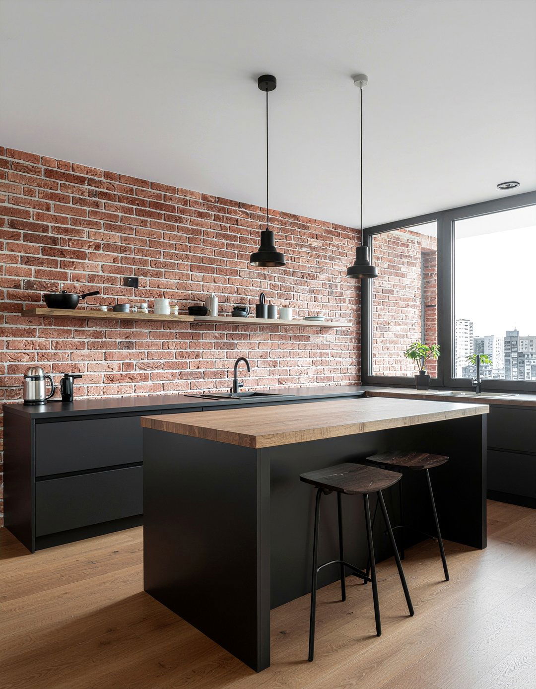 Brick Effect Kitchen Wallpaper - 30 kitchen wallpaper ideas