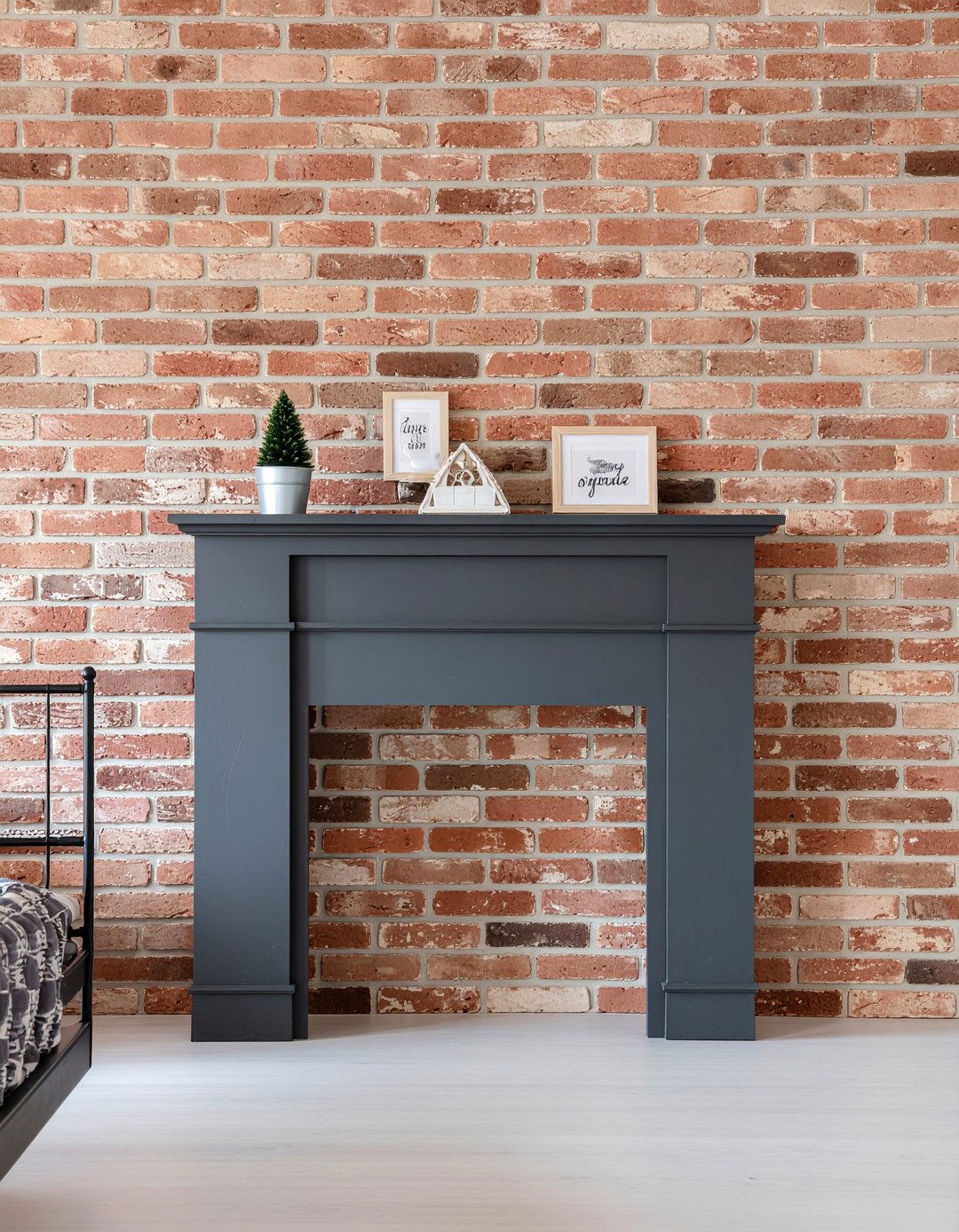 Brick Fireplace Surround - 30 bedroom fireplace mantels