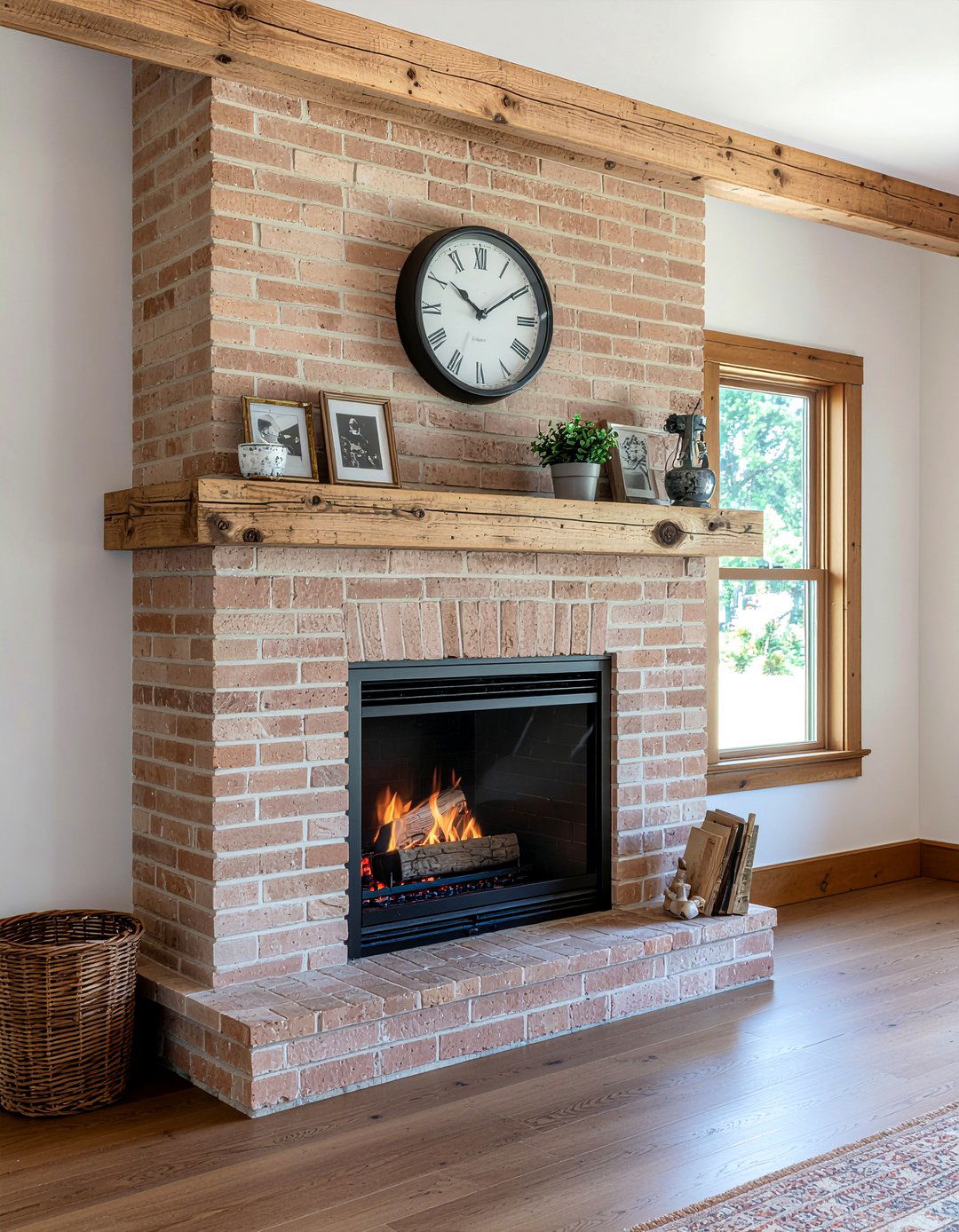 Brick Fireplace - 30 fireplace mantel ideas