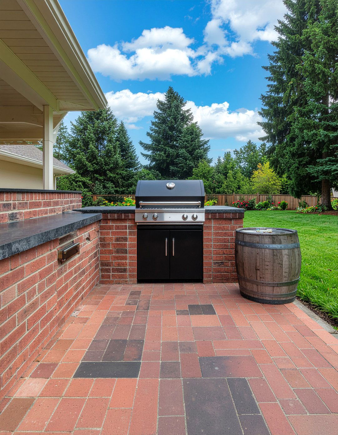 Brick Outdoor Grill Surround - 30 outdoor kitchen grill ideas