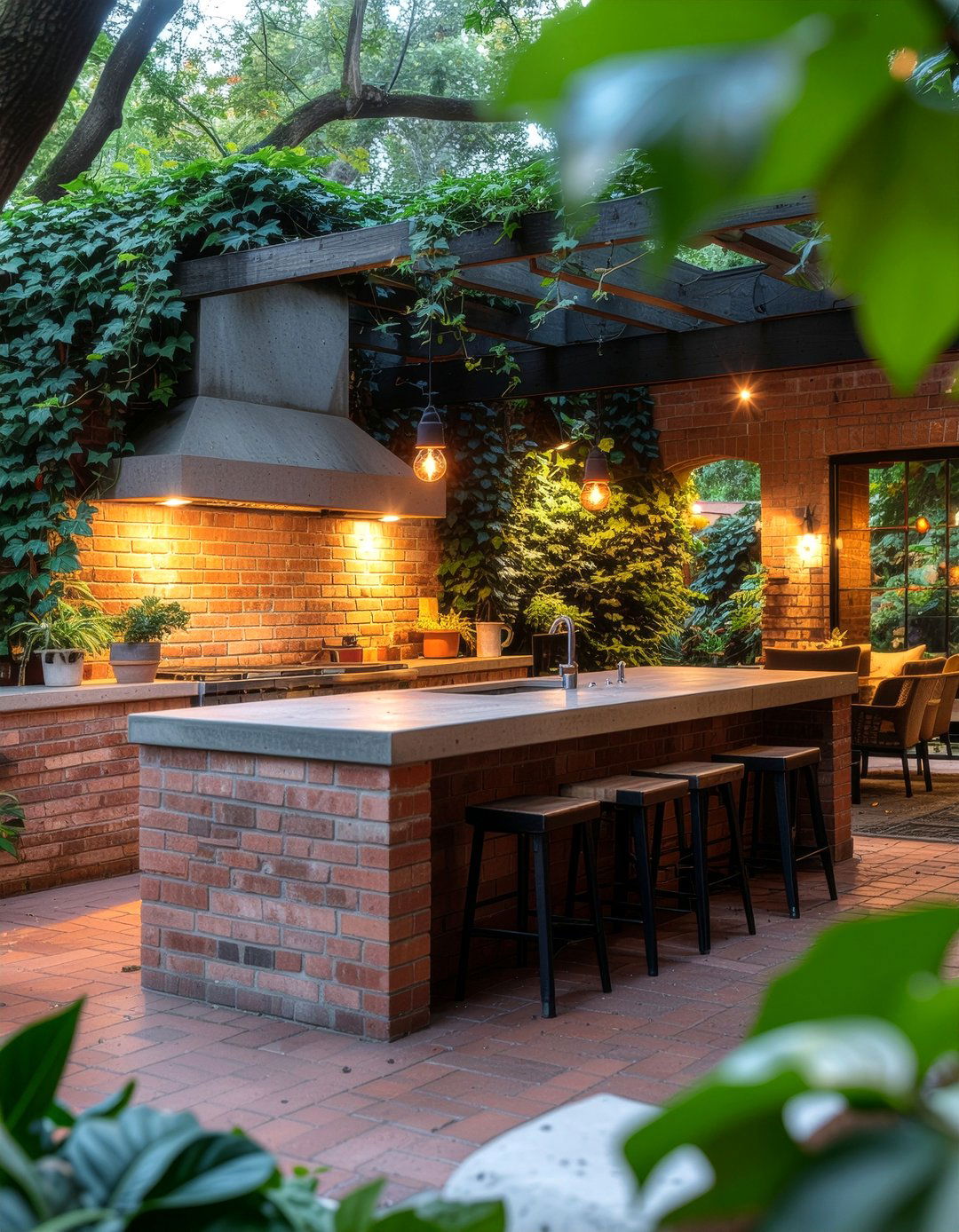 Brick Outdoor Kitchen Island - 30 outdoor kitchen island ideas