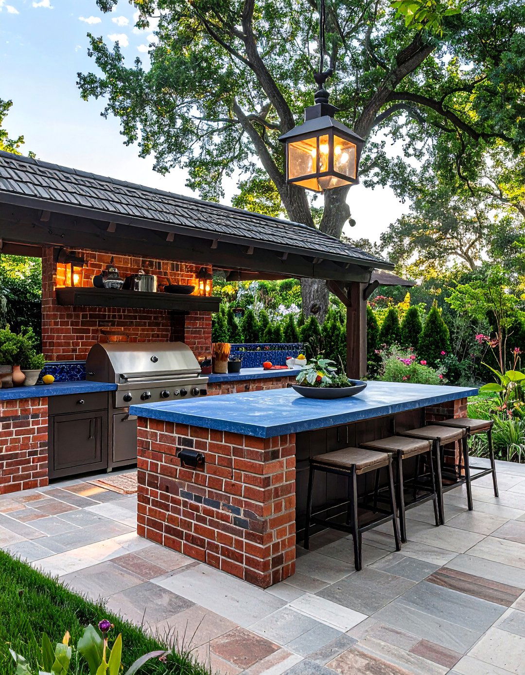 Brick Outdoor Kitchen - 30 backyard kitchen ideas
