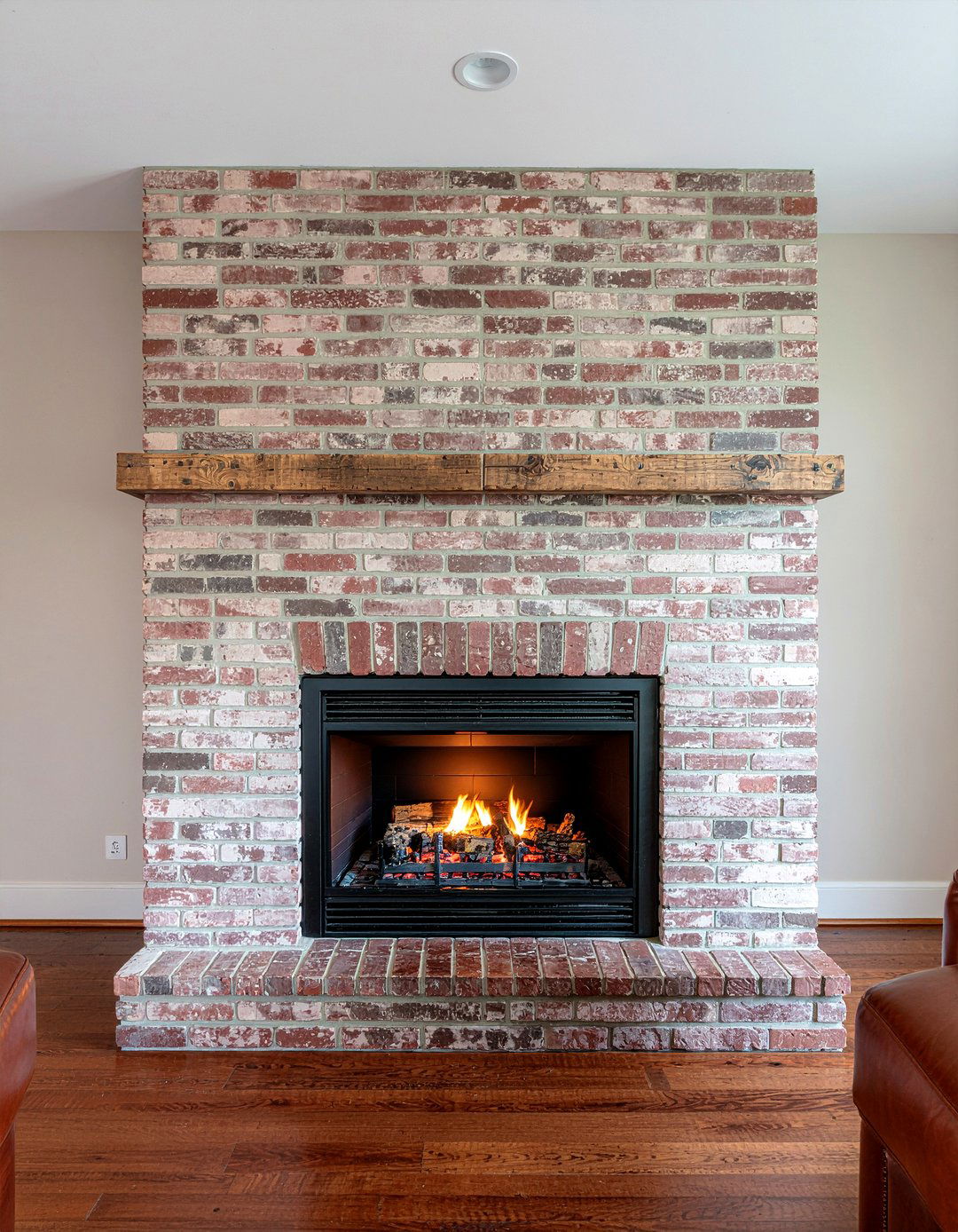 Brick Pattern Electric Fireplace - 30 living room electric fireplace ideas