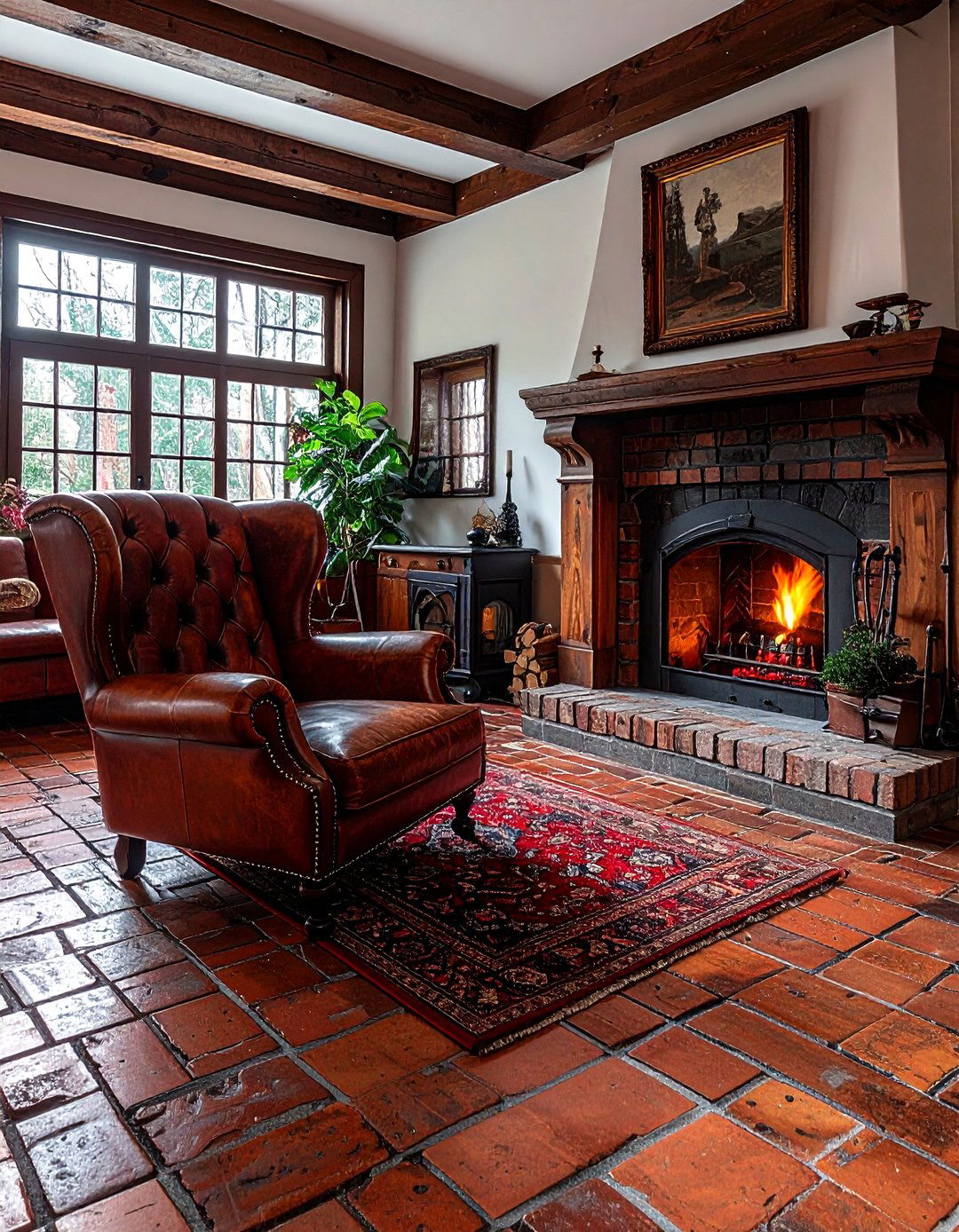 Brick Paver Flooring - 30 living room floor design ideas