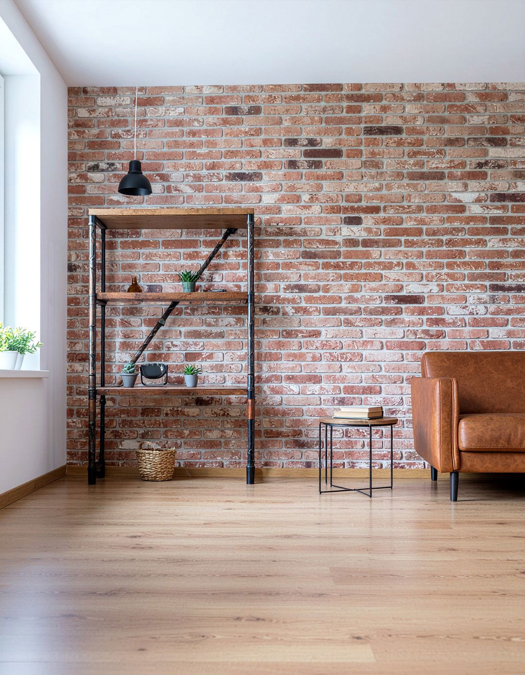 Brick Wallpaper Accent - 30 teenage boy bedroom ideas