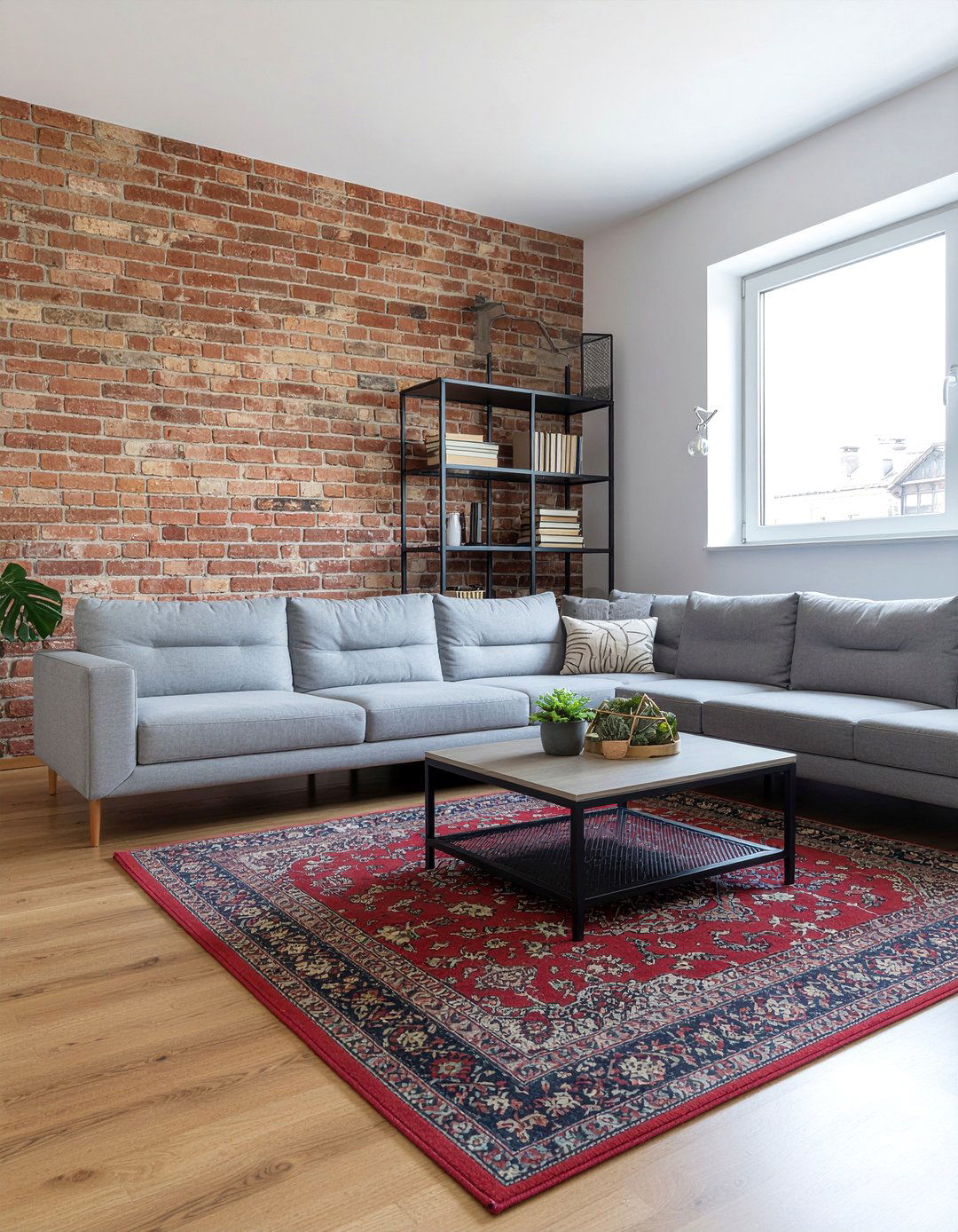 Brick Wallpaper - 30 living room accent wall wallpapers