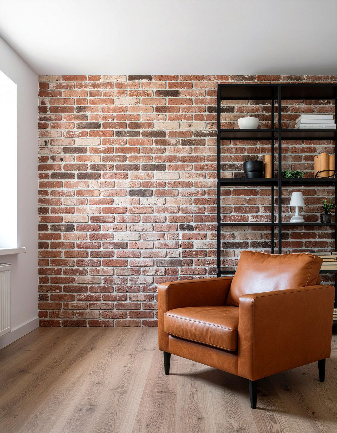 Brick accent wall - 30 living room accent walls
