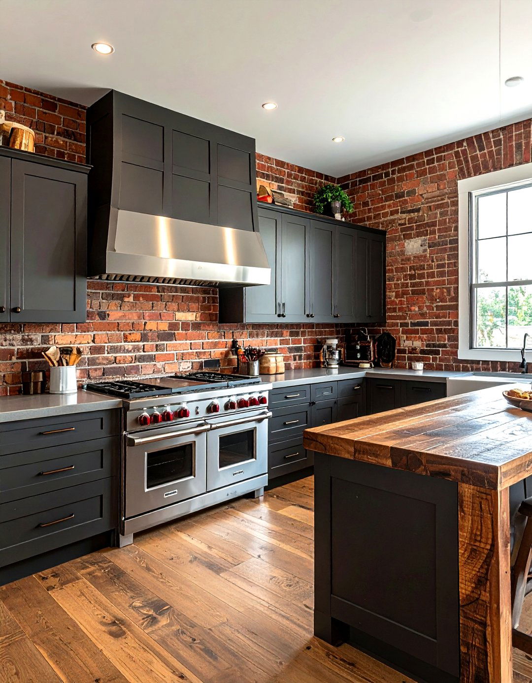 Brick backsplash kitchen - 30 kitchen warm settings