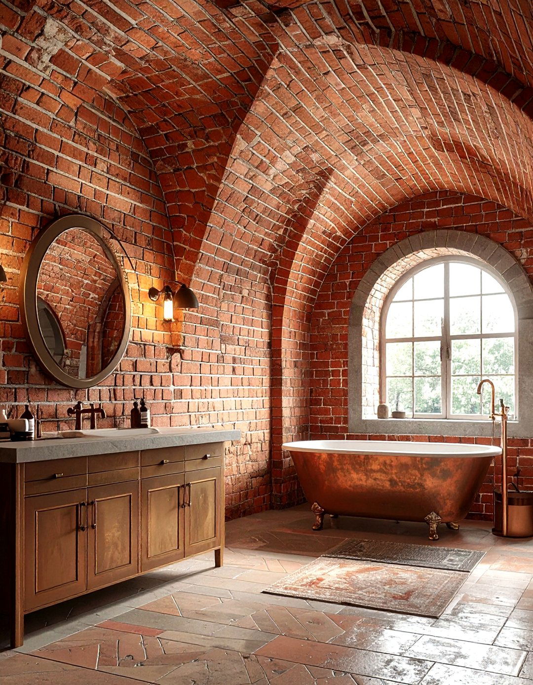 Brick bathroom ceiling - 30 bathroom ceiling design ideas