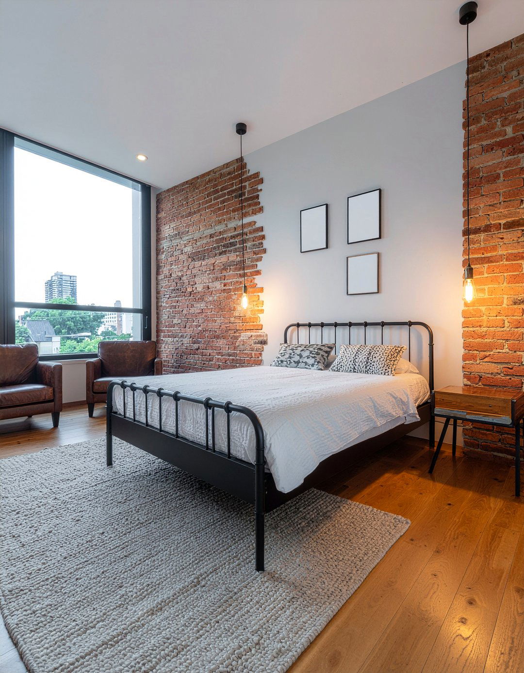 Brick effect stickers - 30 bedroom wall stickers