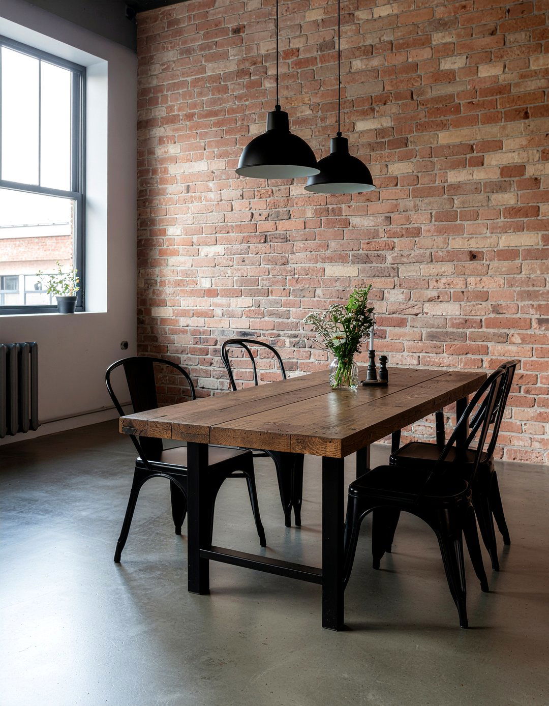 Brick effect wallpaper - 30 dining room wallpaper ideas