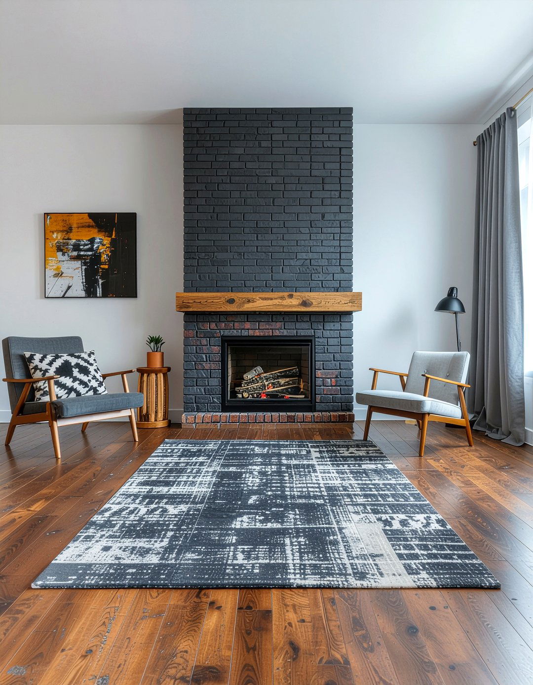 Brick fireplace makeover - 30 living room modern fireplace ideas