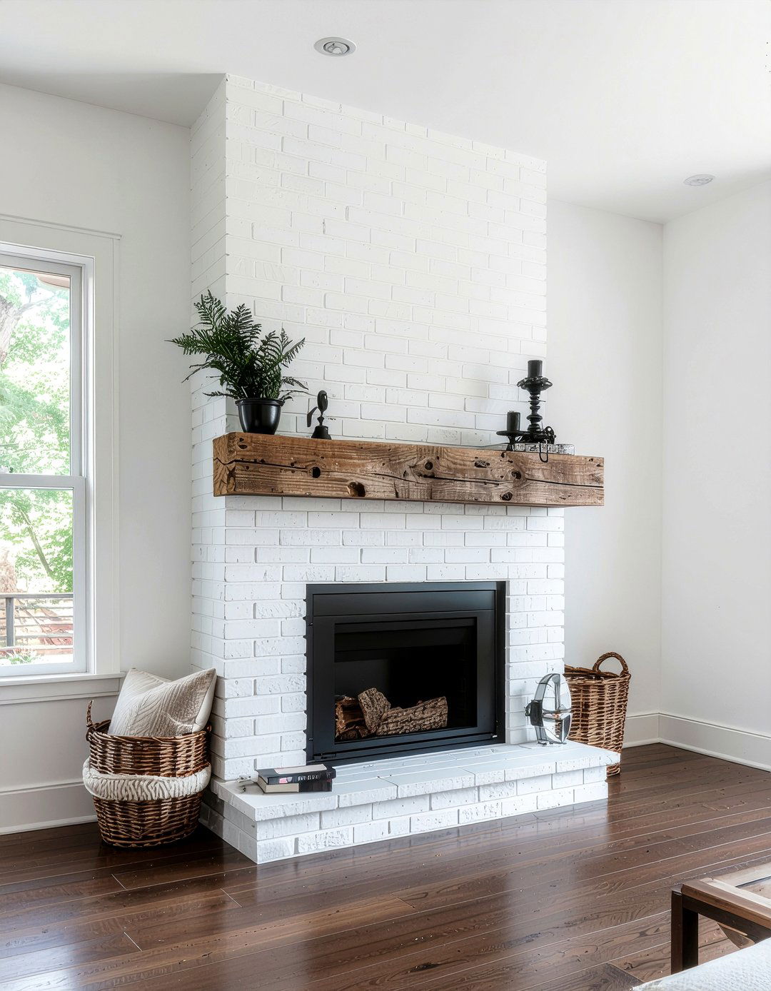 Brick fireplace makeover - 30 fireplace decor ideas