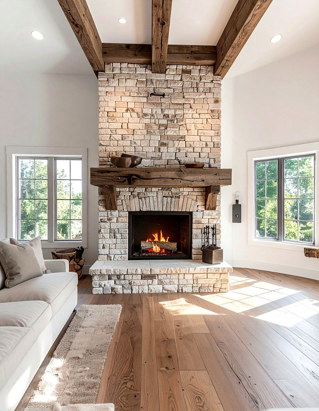 Brick fireplace surround - 30 brick accent ideas