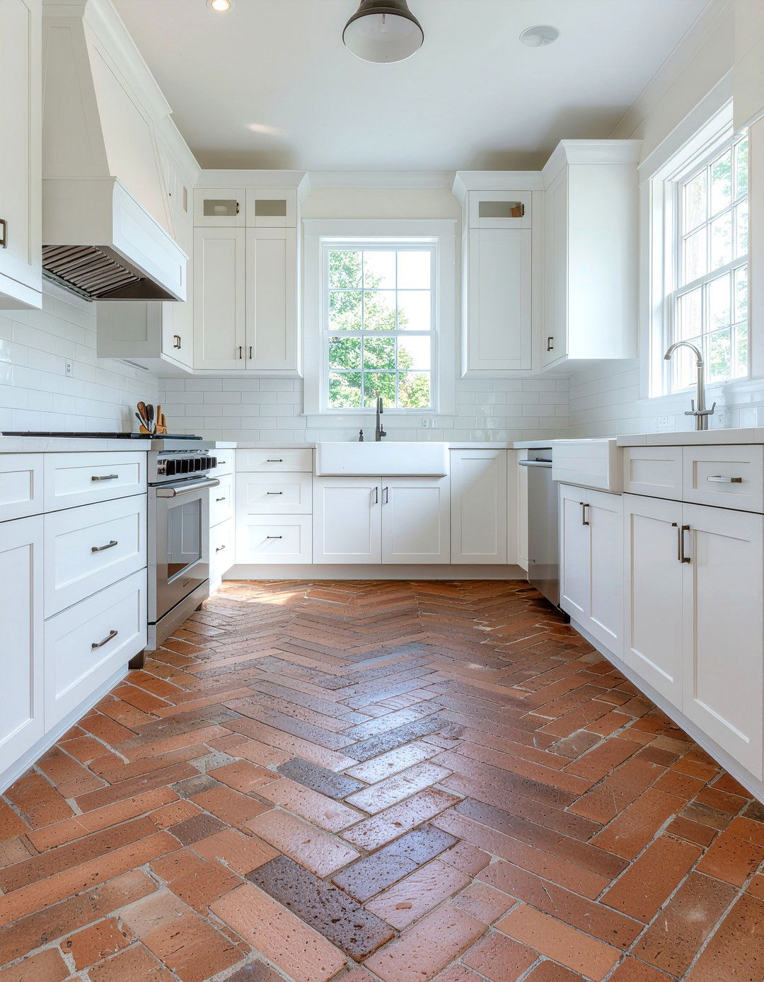 30 Brick Floor Kitchen Ideas for a Unique and Durable Look
