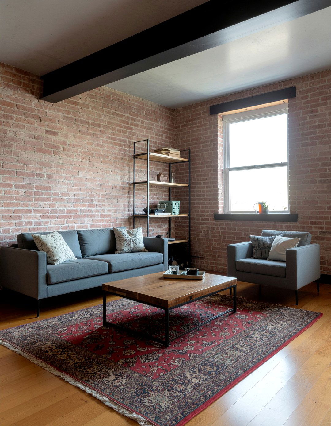 Brick wallpaper - 30 living room modern wallpapers